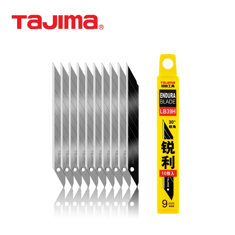 

TAJIMA LB39H 30° Angle 9mm Spare Blade 10PCS A-Type Utility Knife Endura Blades for LC320B Art Knife Parts Replacement Blade