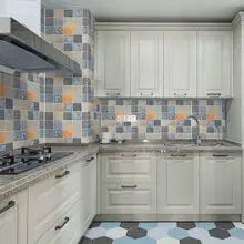 

PVC Bathroom Kitchen Stove Kitchen Cabinet Stickers Oil-proof and High-temperature Self-adhesive Waterproof Mosaic Wall Stickers