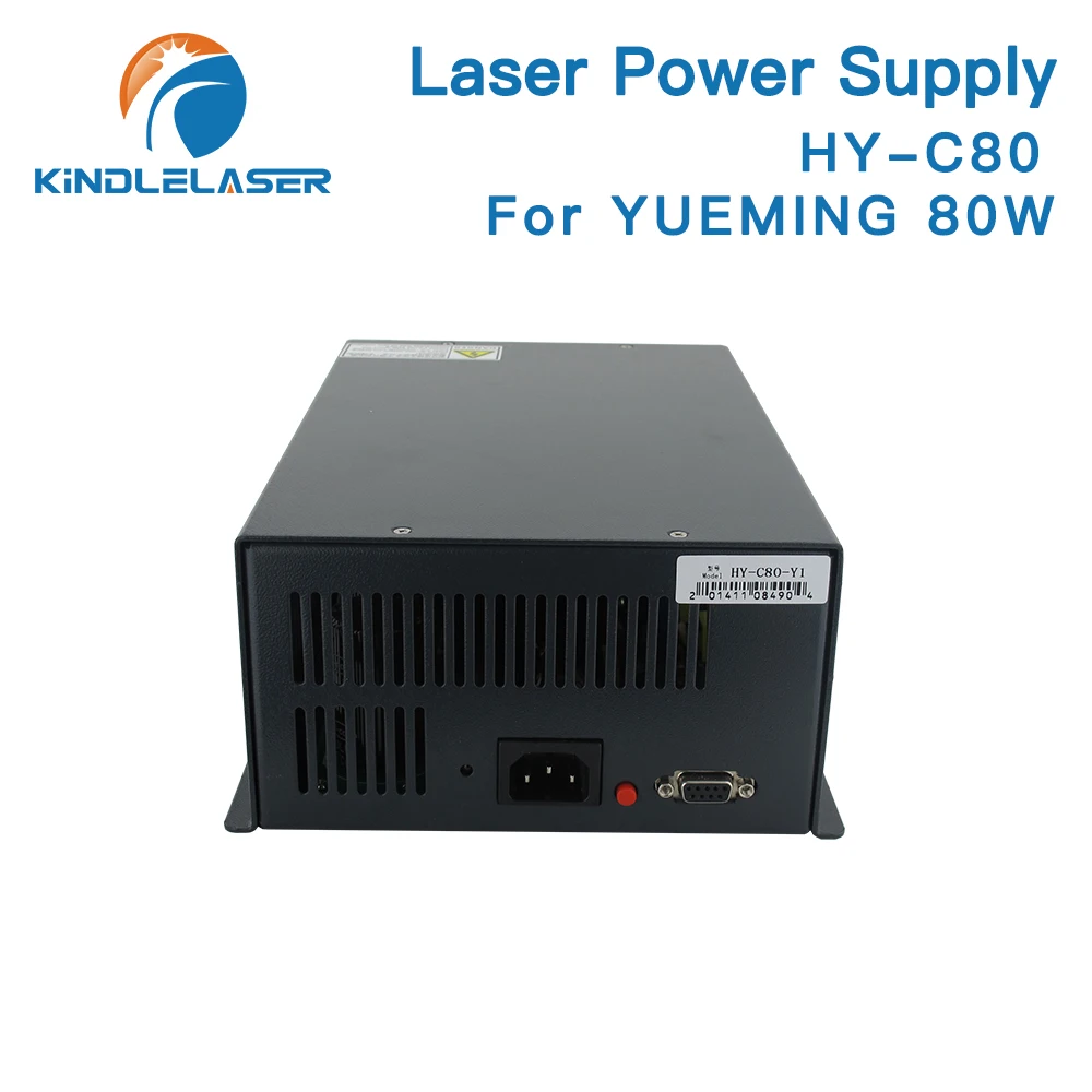 KINDLELASER HY-C80 CO2 레이저 전원 공급 장치 80W YUEMING 조각/절단기 빠른 배송