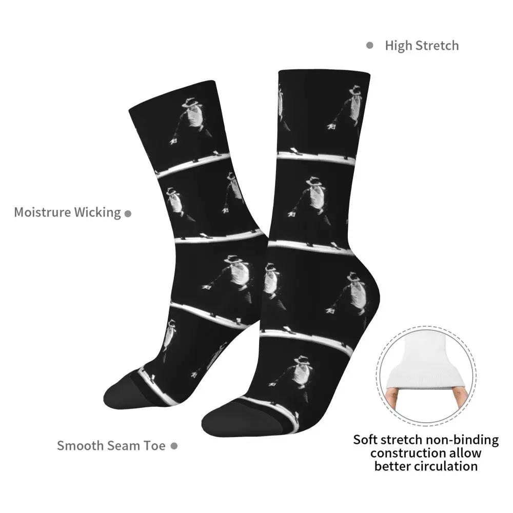 Michael 1984 Grammys Jackson Pop Art Portrait Socks Harajuku Stockings All Season Long Socks Accessories for Unisex Gifts