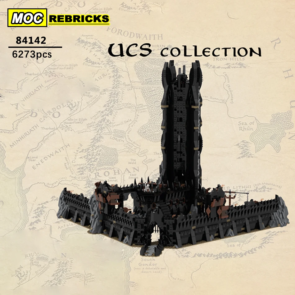 

Movie Scene UCS Cirith Ungol Orc Architecture Main Tower Building Block Model Collection Display Bricks Toys Kids XMAS Gifts