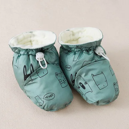 Baby Shoes Soft Sole, Fleece Lined Infant Booties for 0-12 Months, Winter Warm Non-Slip First Walkers, Unisex Newborn Gift