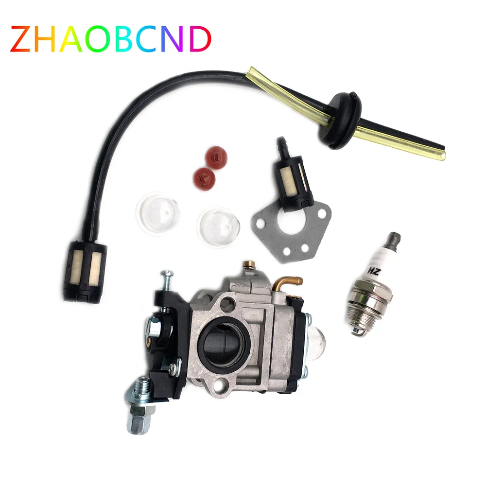 Carburetor Kit 15mm for 43CC 52CC 47CC 49CC Brush Cutter Replacement Parts