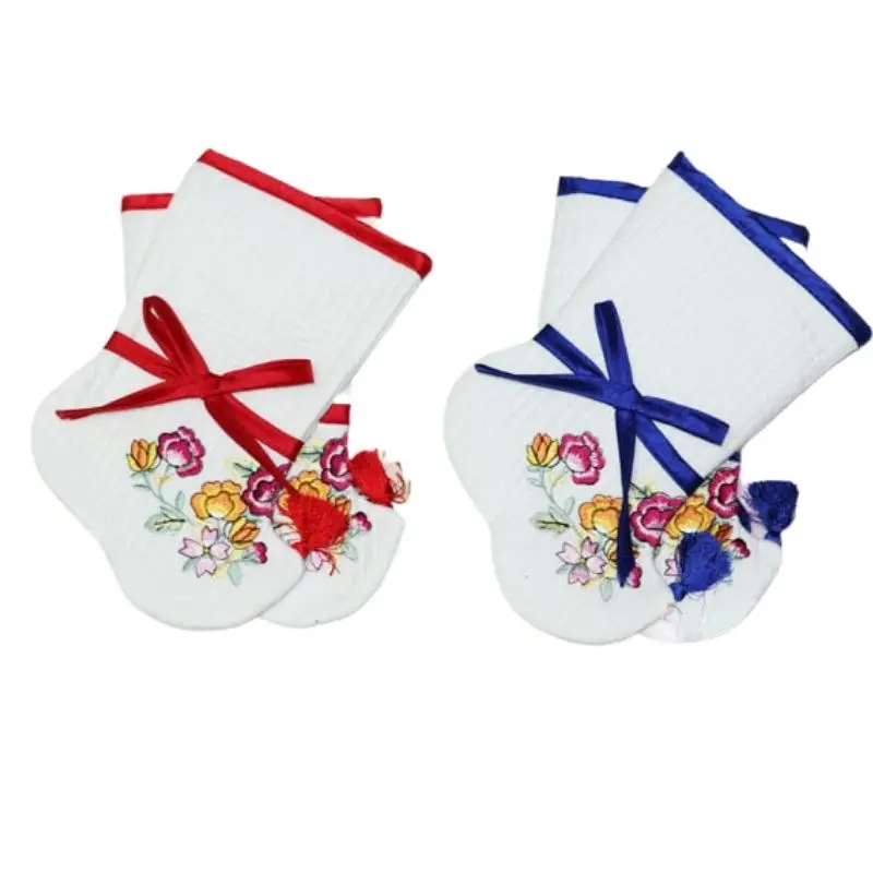 

6-12 Months Old Baby Socks Fashionable and Beautiful Embroidered Socks Children Birthday Hanbok Accessories Cute Stockings