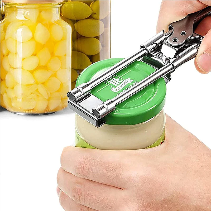 Master Jar & Bottle Opener, Adjustable Multifunctional Stainless Steel Can  Opener Jar Lid Gripper, Manual, Kitchen Accessories