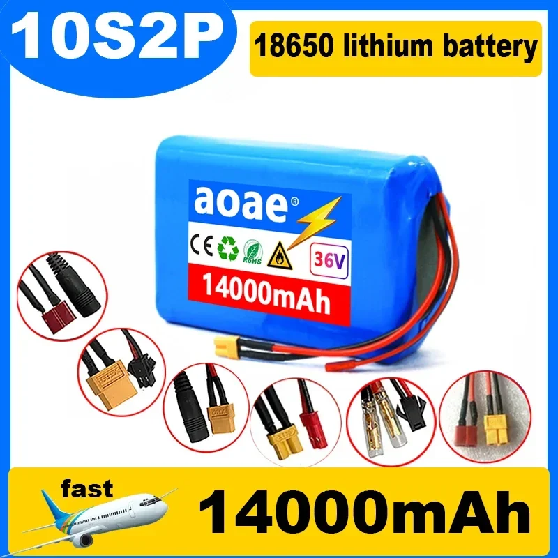

Аккумулятор Aoae 10S2P, 450 Вт, литий-ионный аккумулятор 18650, 36 В, для электрического скутера, одноколесного велосипеда, электровелосипеда, 14000 мАч, BMS m365 pro, увеличенный диапазон
