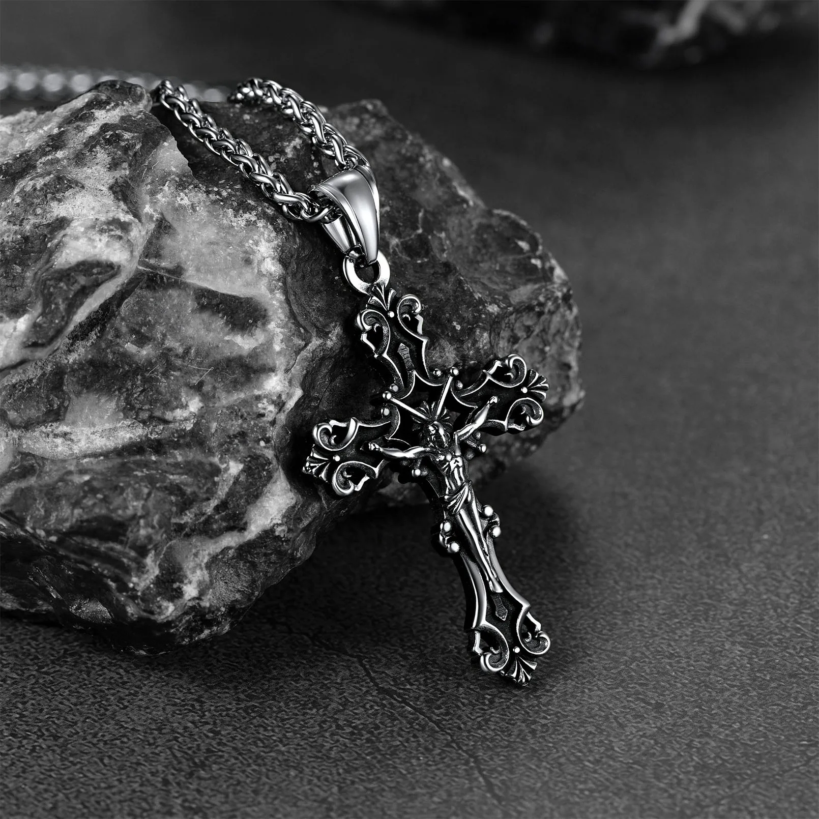 Christian Cross Prayer Necklace Jewelry
