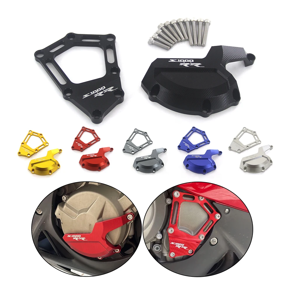 Motorcycle Engine Cover Protector Side Case Slider For BMW S1000RR HP4 S1000R S1000XR 2009 -