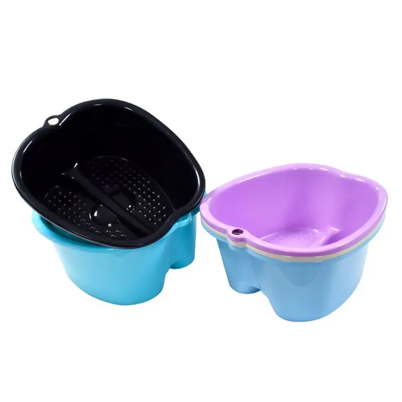 

2024 New Plastic Large Foot Bath Spa Tub Basin Bucket for Soaking Feet Detox Pedicure Massage Portable 3 Colors