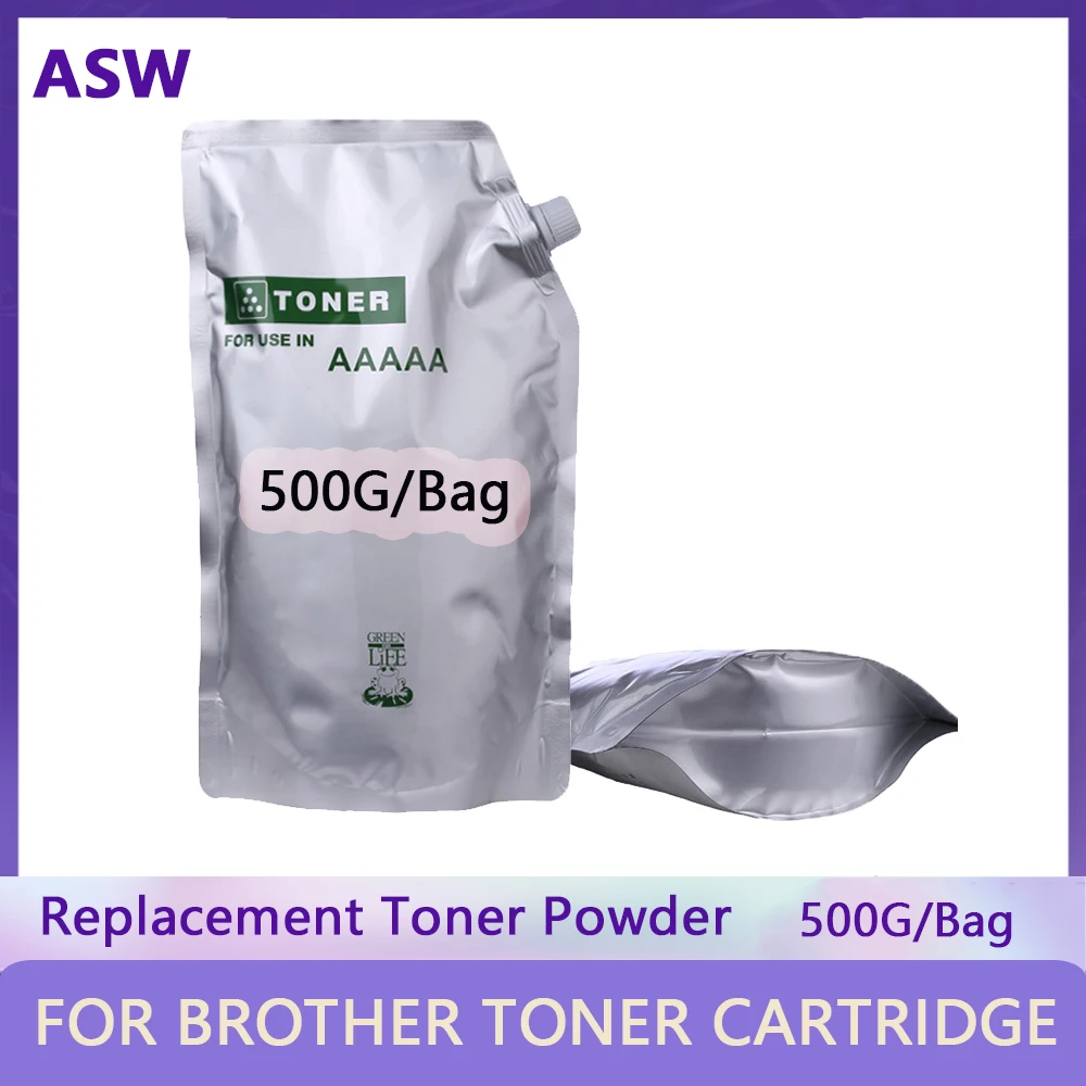 500G Black Toner Powder Compatible for Brother HL-L2300D L2365DW TN660 TN630 TN2320 TN2310 TN2375 TN2335 TN2350 TN2330