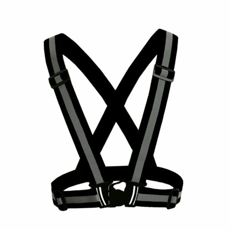 Reflective Safety Vest Highlight Reflective Straps Night Work Security Running Cycling Reflective Safety Jacket High Visibility