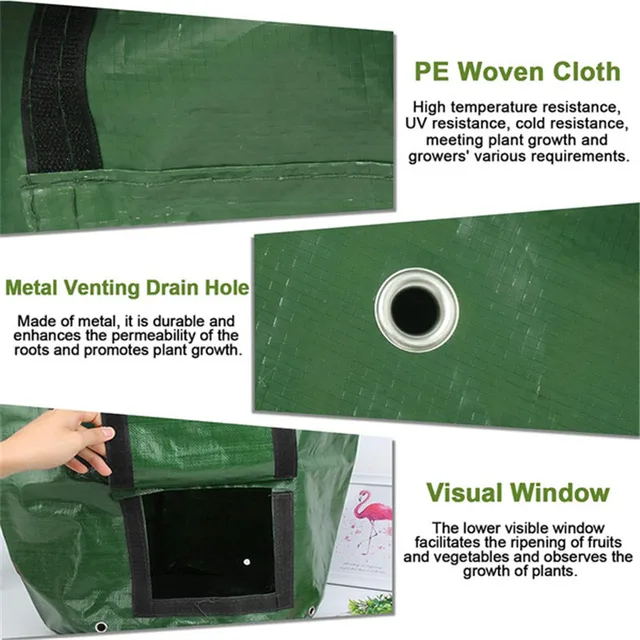 Burgonya Termesztési Ültetés Szőtt Szövet Táskák Kerti Edények Ültetvények Zöldségültetési Termesztik A Otthoni Szerszámát - Image 5