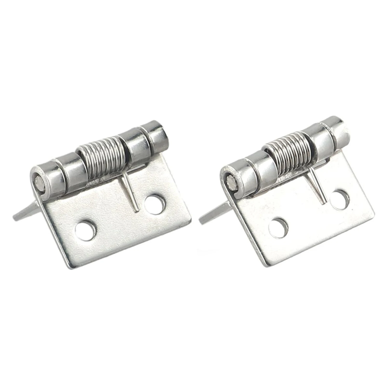 

1556115 2pcs Self Closing Spring Hinges Stainless Steel Door Hinges Home Furniture Hardware Tools 1/1.5/2/2.5/3/4Inch