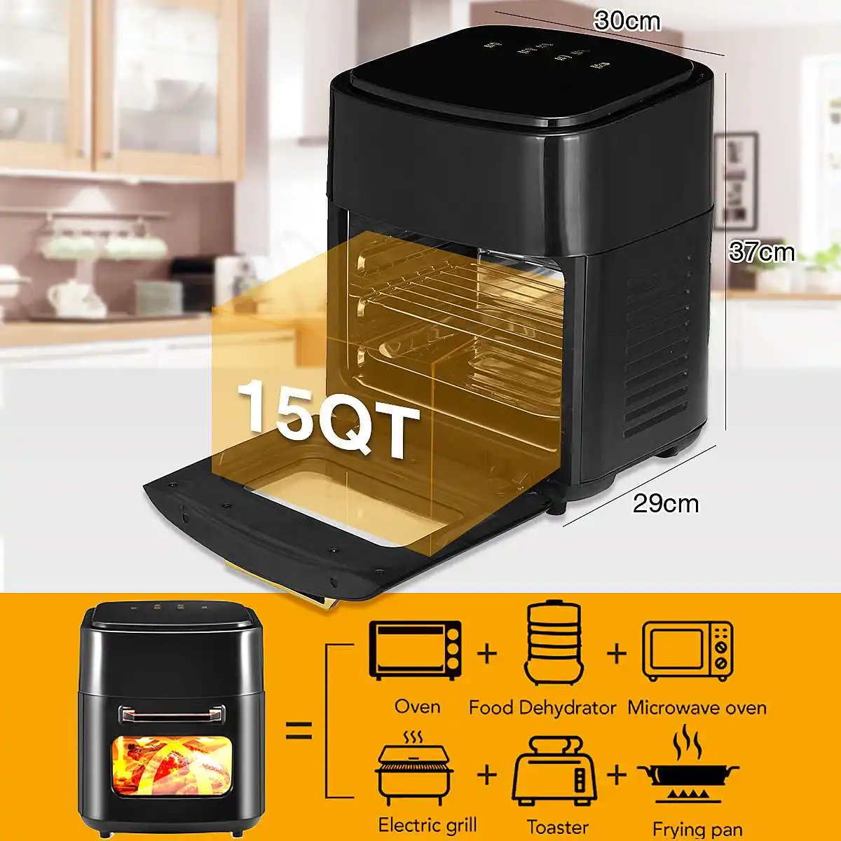 https://ae01.alicdn.com/kf/Sd483faed6cff436d8a0caaae84cef2cbz/15L-Electric-Air-Fryer-Oven-Toaster-Rotisserie-Dehydrator-1400W-LED-Touchscreen-Chicken-Frying-Machine-6-in.jpg