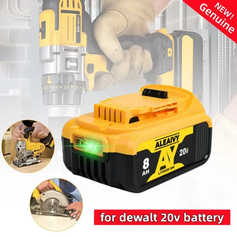 

Оригинальный литиевый сменный аккумулятор DCB200 20 в 8000 мАч для Dewalt 18 в DCB184 DCB200 DCB182 DCB180 DCB181 DCB182 DCB201 DCB206