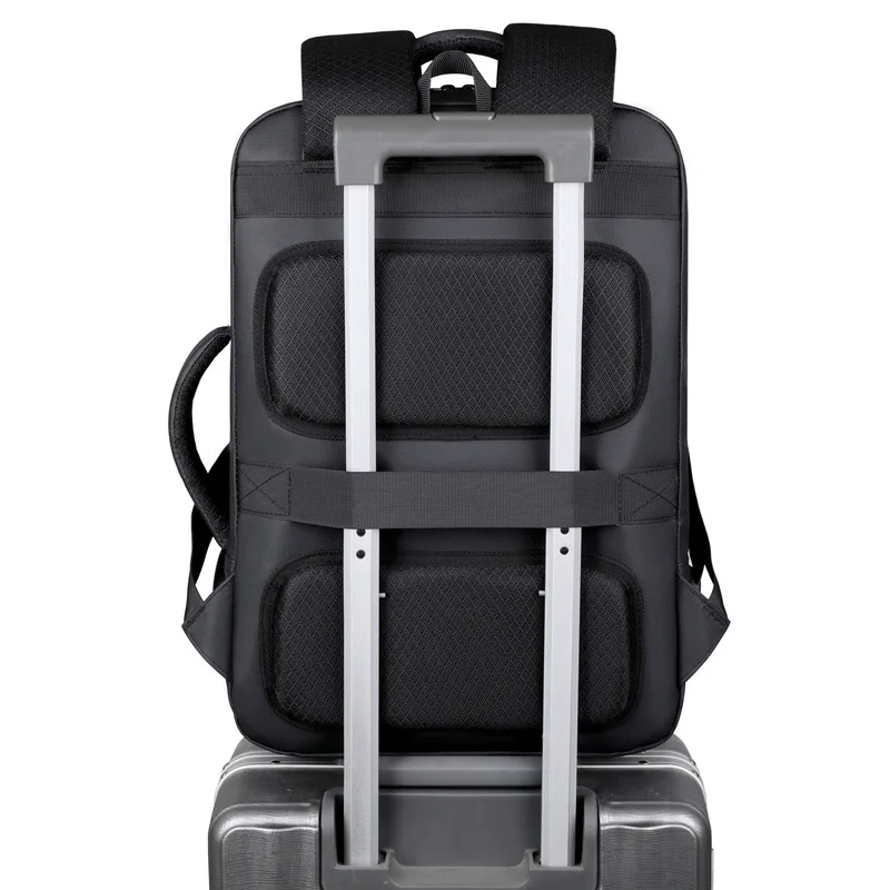 Multi compartment rechargeable business and leisure backpack Large capacity minimalist commuting laptop bag Backpack for boys