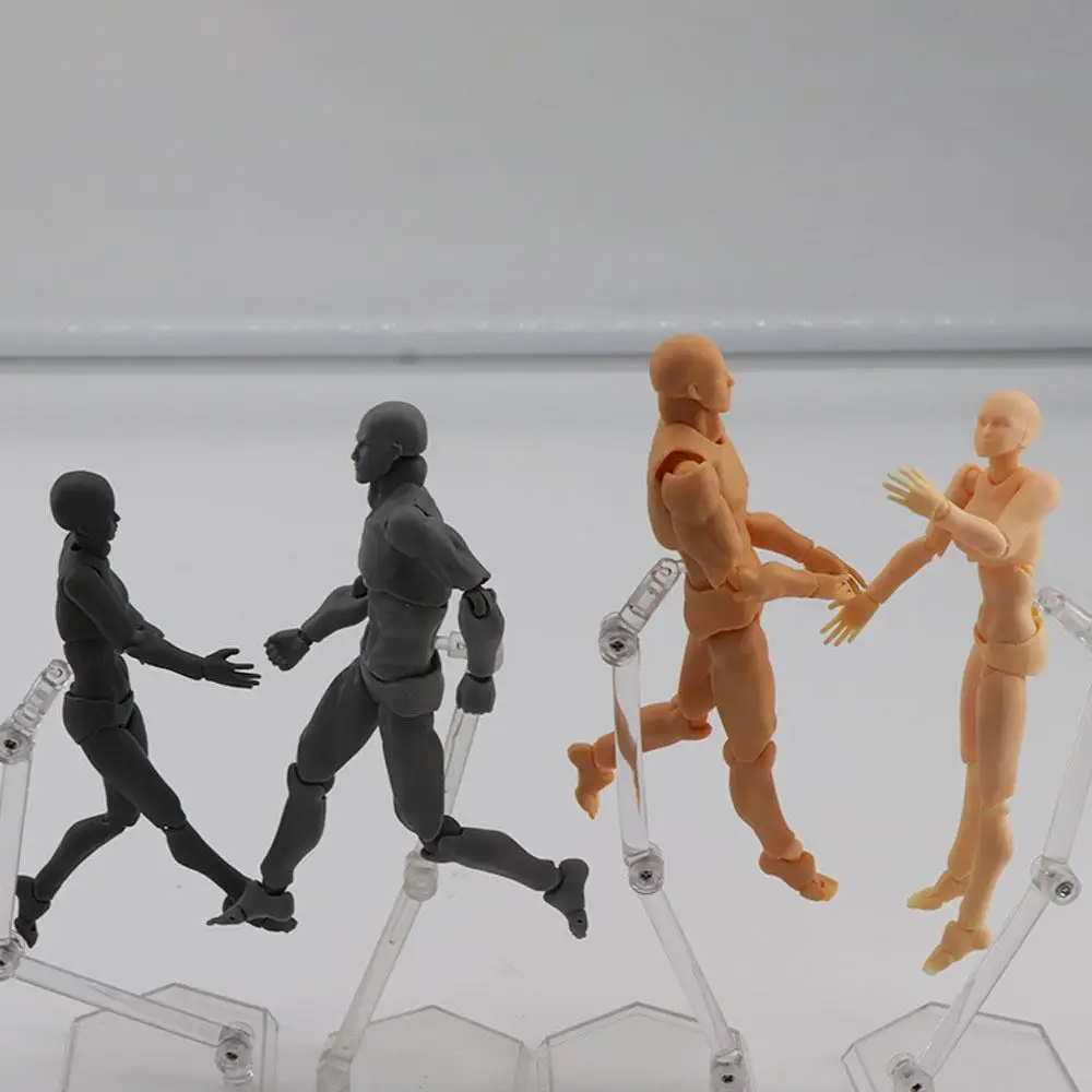 Figurina Anime per Artisti, Modellino Umano per Posture, Manichino per Disegno, Modellino di Persona, Action Figure - immagine 5
