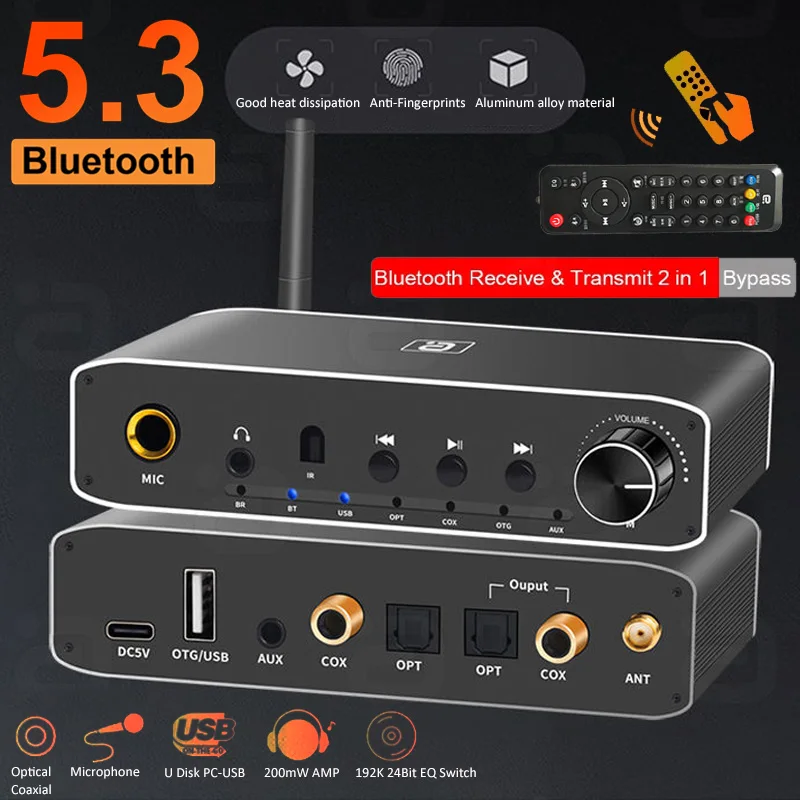 D09 BT-ontvangerzender DAC Digitale Optische Vezel Coaxiaal naar Analoog Audio Converter BT5.0 Chip kopen vanaf een prijs van 22 D09 BT-ontvangerzender DAC Digitale Optische Vezel Coaxiaal naar Analoog Audio Converter BT5.0 Chip kopen vanaf een prijs van 22