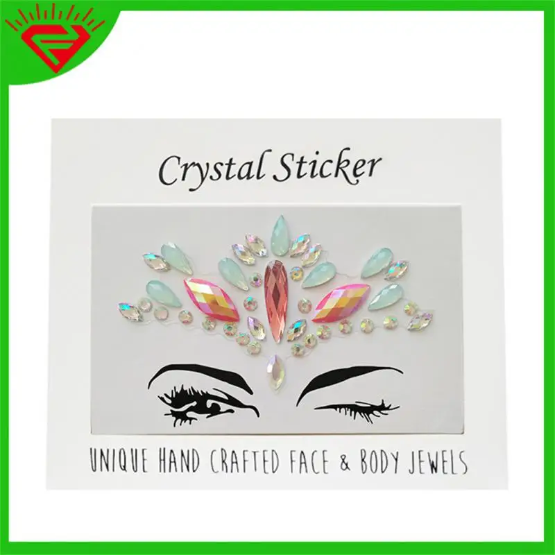 

Tattoo Sticker Glitter Makeup Eyeliner Eyeshadow Face Rhinestone Sticker Jewelry Eyes Makeup Crystal Rhinestones Sticker