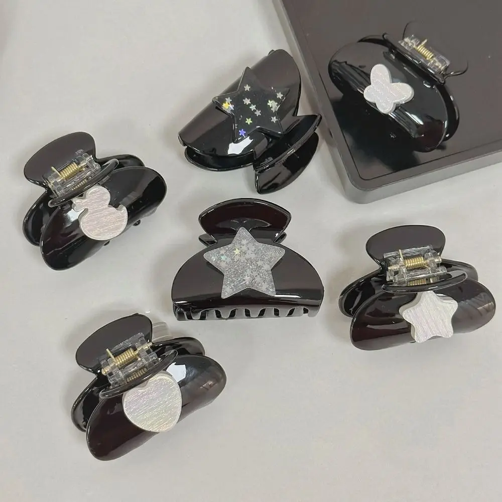

Y2k Hair Claw Korean Style Acrylic Butterfly Star Hair Clip Geometry Love Mini Hair Clips Girl