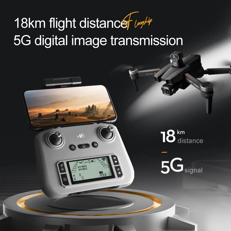 전문가용 장애물 회피 드론, 8k 듀얼 HD 카메라, 5g 브러시리스 모터, 접이식 쿼드콥터, 장난감 선물, Ae86, GPS, 8k, 신제품