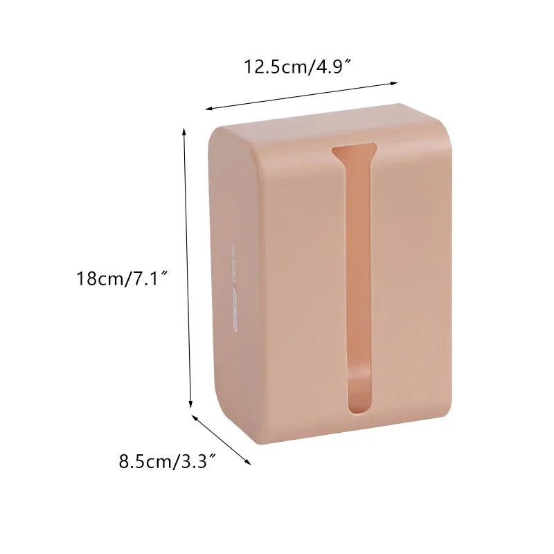 Wall Mounted Tissue Box Waterproof Toilet Paper Storage Rack Space Saving Punch Free Tissue Holder For Household Kitchens 6