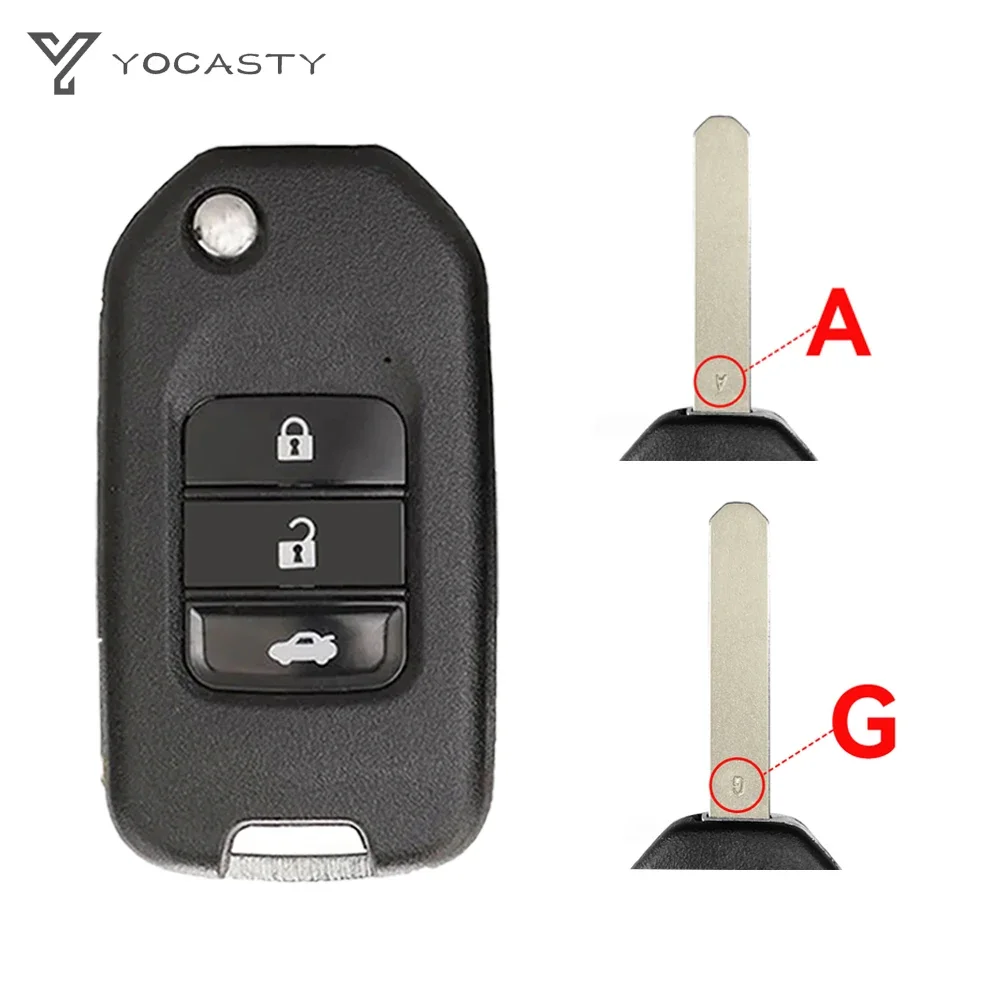 2/3 Button Flip Folding Remote Key Shell Case For Honda Accord Civic City CRV Jazz XR-V Vezel HR-V FRV A/G Blade key case car key shell car remote key car key key shell