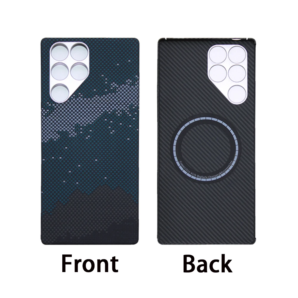 Ultra-Thin Carbon Fiber Phone Case - Lightweight Aramid Fiber Protective Cover