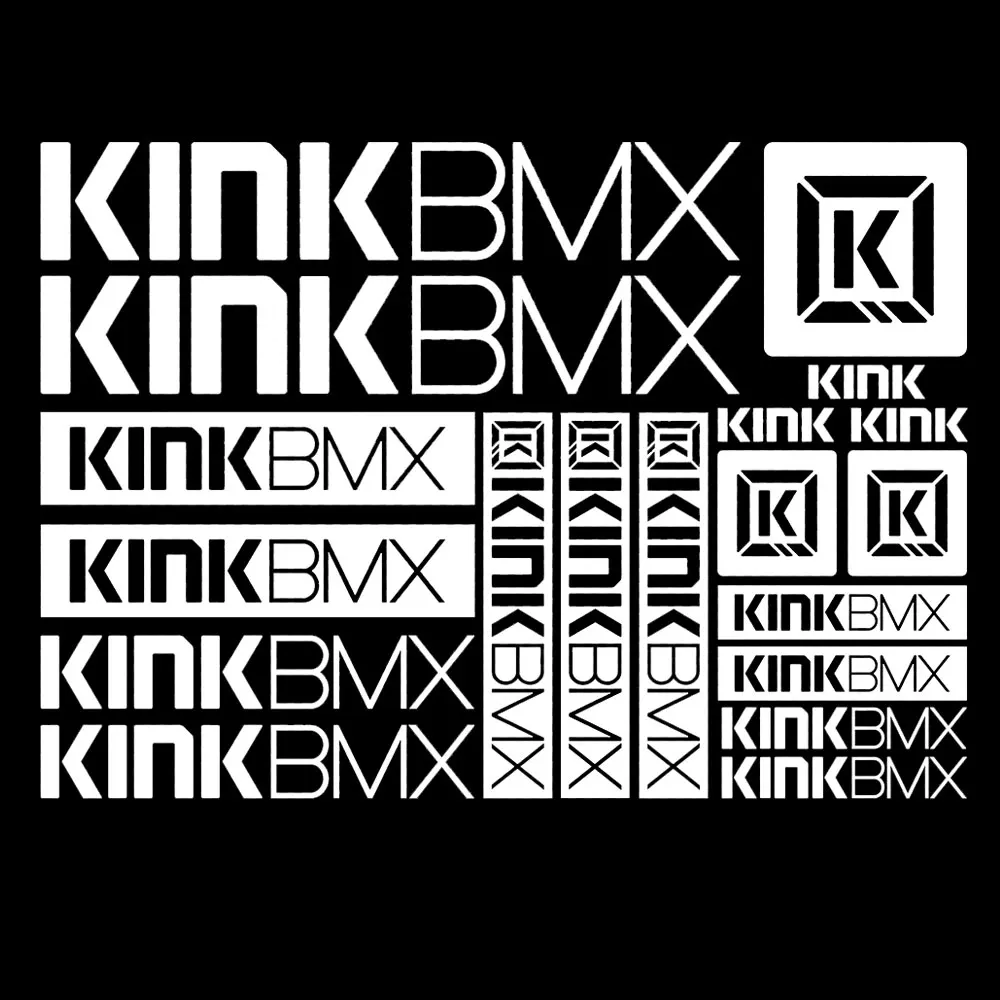 자전거 프레임 사이클링 스티커 시트, 킹크 BMX 비닐 데칼