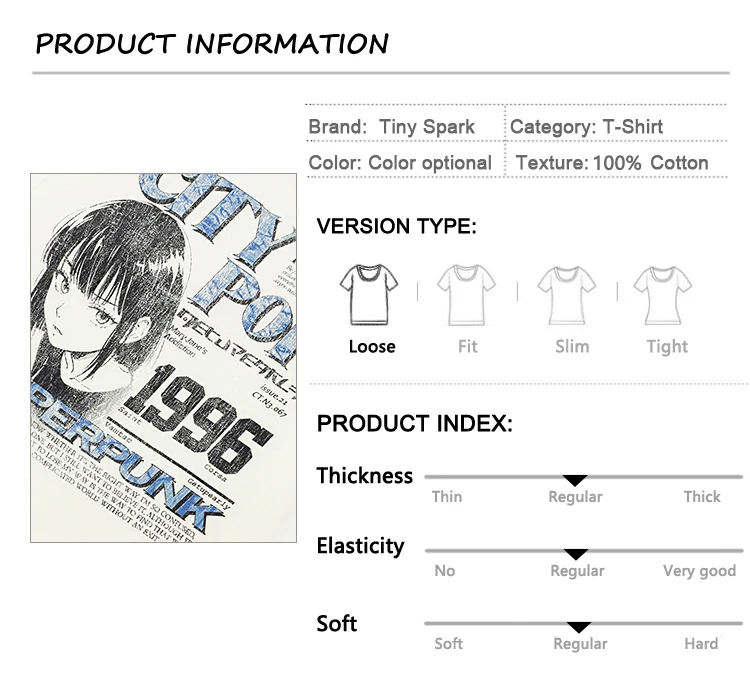 City Pop Anime Portrait Graphic T-Shirt Sd484ade4c73142c3ad0d9428d8b4b4fa6