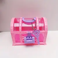 Retro Style Translucent Toy Box Mini Jewelry Box Girls Jewelry Box With Lock Case Container For Trinket Gifts Pretend Play Toy 2