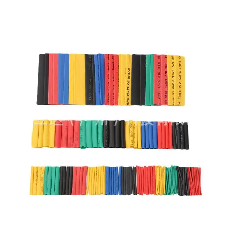 800/530/280/127pcs tubi termorestringenti isolati tubi termorestringenti colorati in scatola Kit fai da te tubi impermeabili termorestringenti