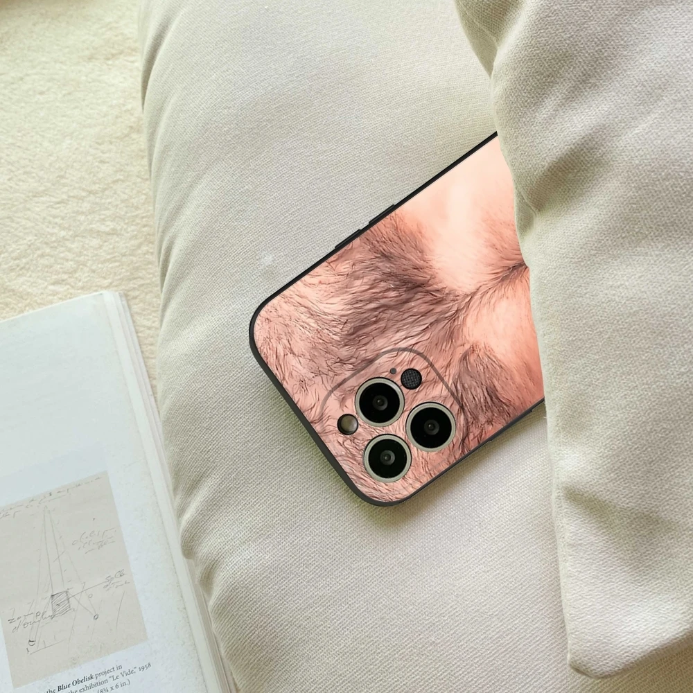 Hairy Chest Halloween Costume Dad Phone Case - Black Soft Cover