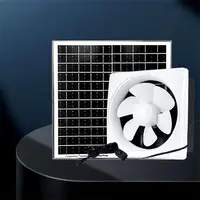 Ventilateur d'extraction de cuisine solaire pour serre et sous-sol avec batterie intégrée 2