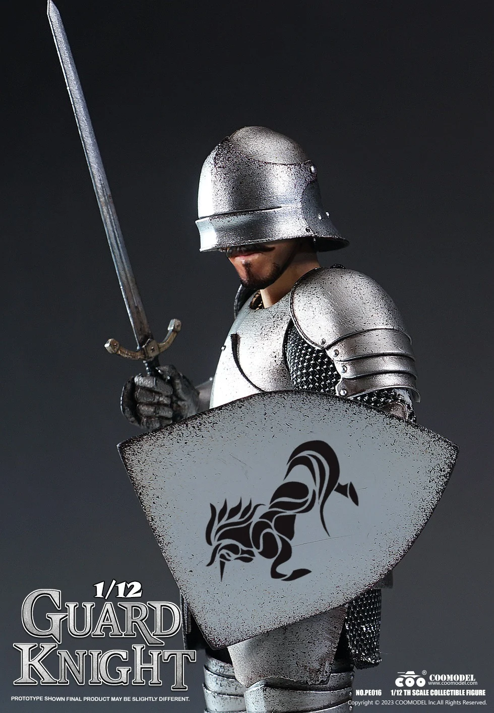 

COOMODEL PE016 PALM EMPIRE - GUARD KNIGHT 1/12 6" Action Figure(50% Metal Armor)