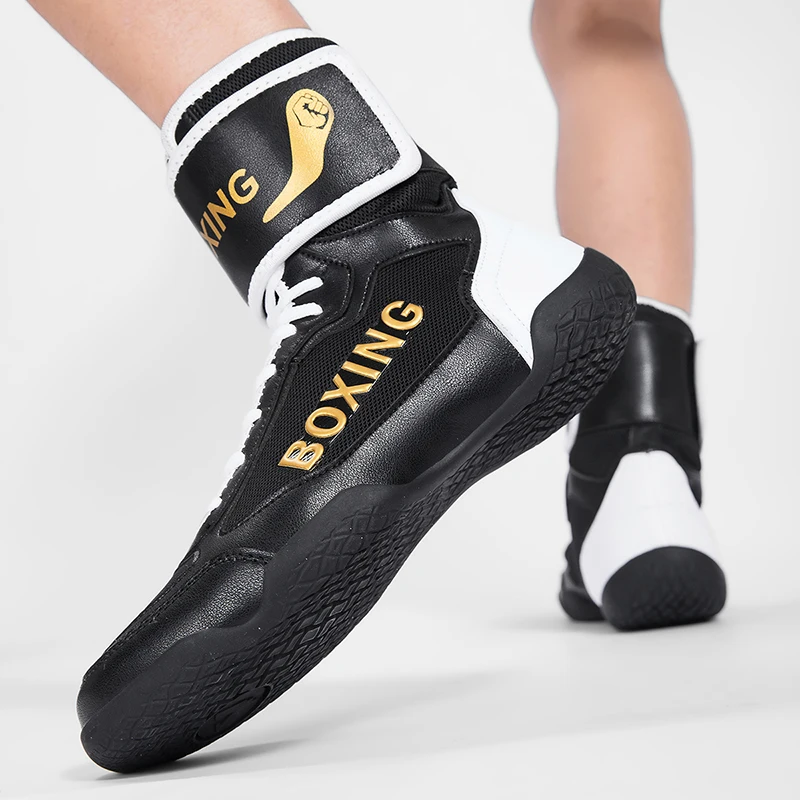 New Fighting Boxing Shoes Defense Men's Professional Wrestling Shoes Training Slip Adult Sports Wrestling Boots