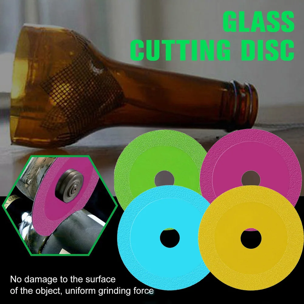 

Glass Cutting Disc Ceramic Diamond Jade Wine Bottle Polishing 100mm Ultra-thin Saw Blade Cutting Disk For 100 Type Angle Grinder