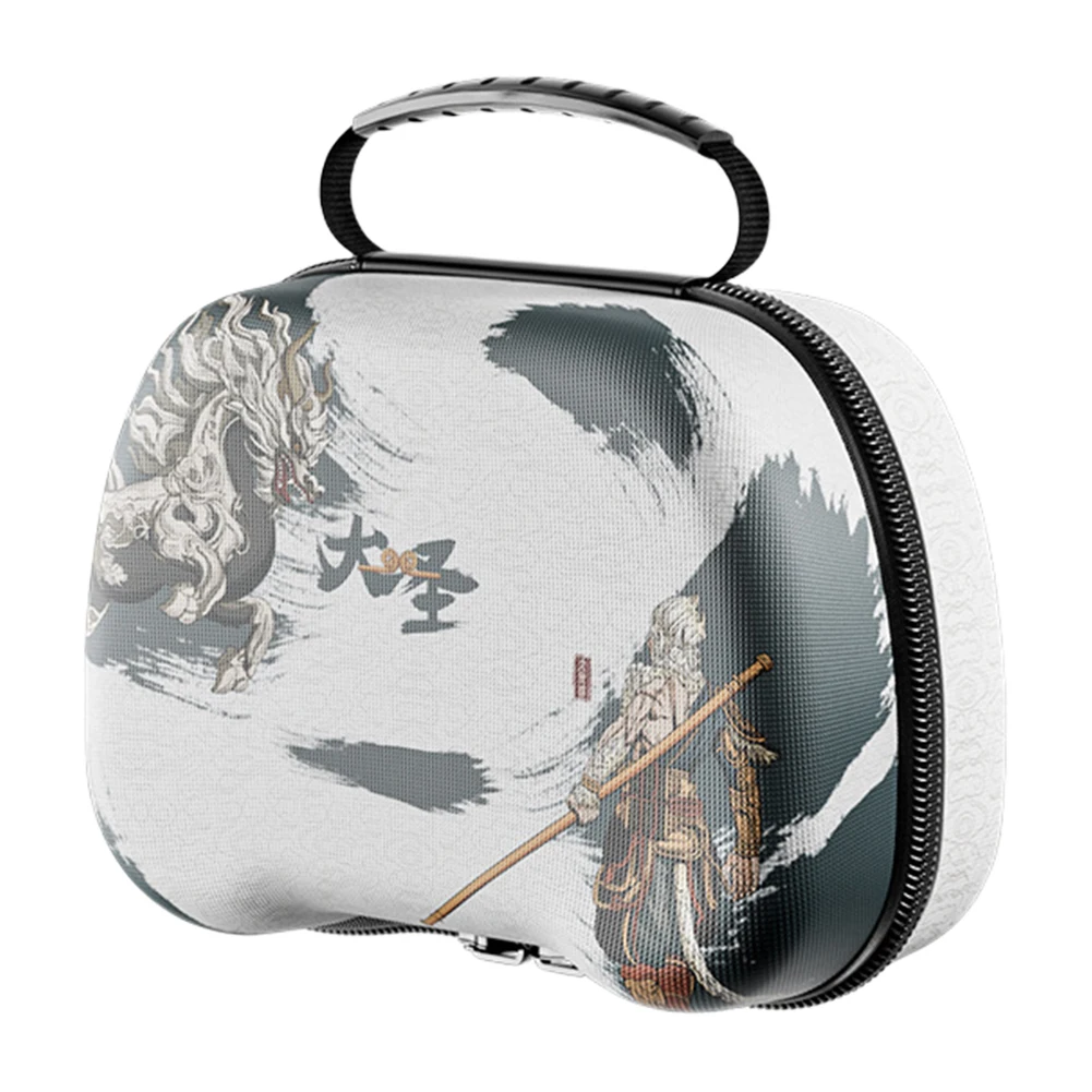 EVA Hard Travel Carrying Case Shockproof Handle Storage Box with Mesh Pocket Travel Case for Switch Pro/PS5/Xbox Game Controller