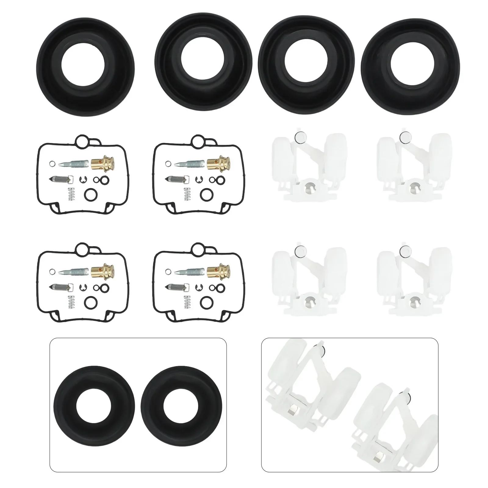 Motorcycle Carburetor Repair Kit Float Diaphragm 4pcs For Mikuni BST36 Fits GSXR1100 Motorbike Fuel Supply Accessories