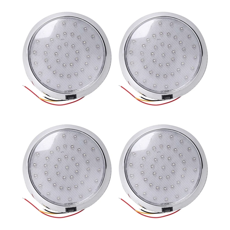 

4X12V автомобильный Круглый Потолочный купол интерьерная фотолодка Rv поверхность потолка