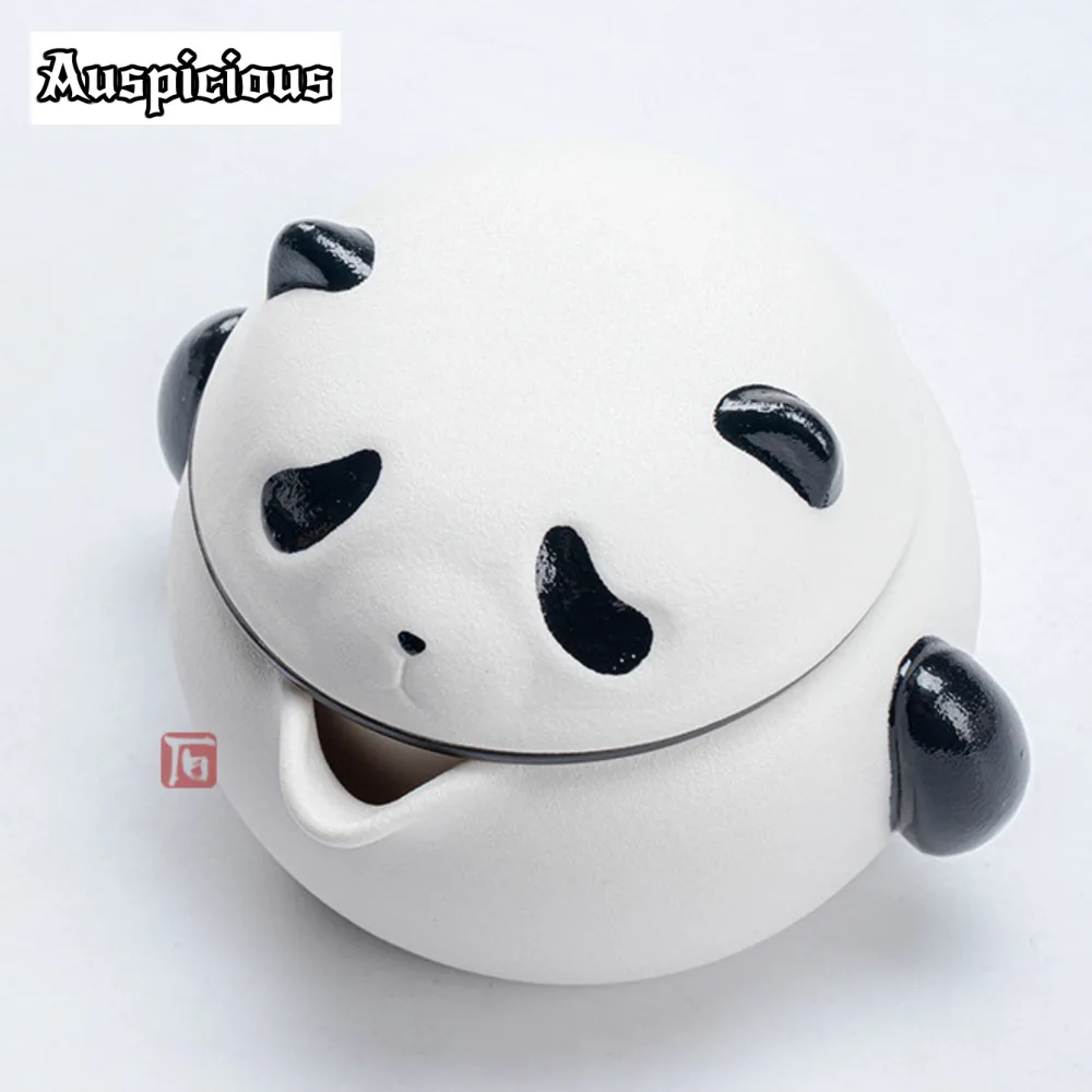 Portable Panda Tea Set with Leather Bag - طقم شاي...