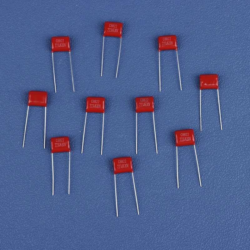 10Pcs Pro 223J 630V 22NF 0.022UF 폴리프로필렌 기타 커패시터 일렉트릭 기타 베이스용 금속화 캡 CBB 필름 캡