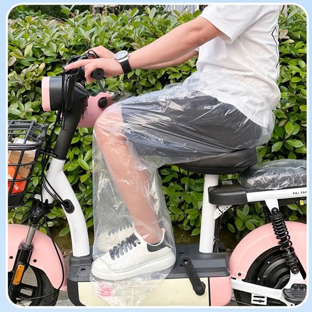 Travel Cycling Transparent Disposable Raincoat Thickened Waterproof Foot Wrap Rainpants Oil Resistant Foot Sealing Rain Pants raincoat poncho disposable rain pants