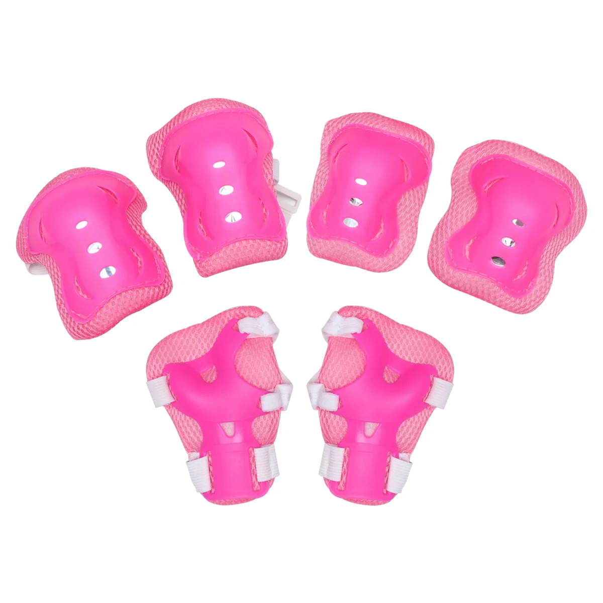 

6Pcs/Set Children Knee Pads Elbow Pads Wrist Guards Protective Gear Set For Roller Skating Skateboarding Cycling Sports Kit New