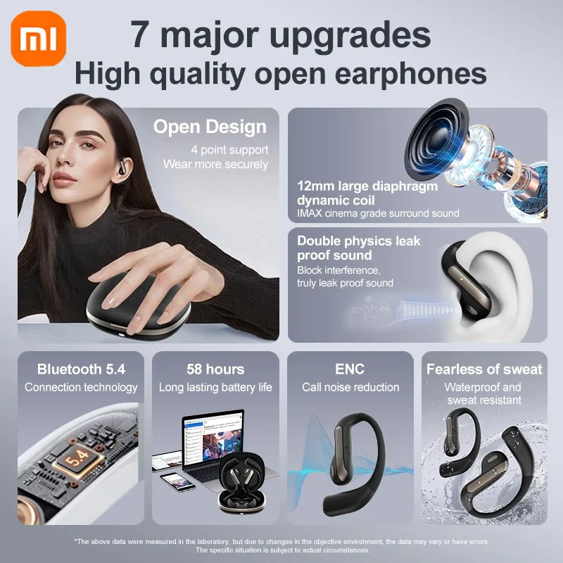 Xiaomi AI Smart Translation Headset NoiseCancelling Wireless sleep Headsets Waterproof Sports Stereo With Mic BluetoothEarohone 3