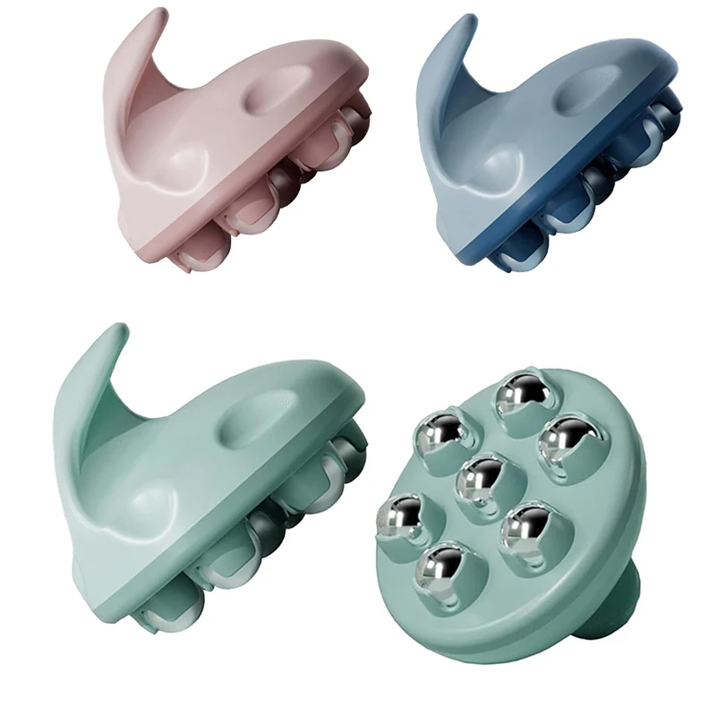 المحمولة 7-الخرز تدليك اليد الرول الكرة مدلك للجسم العضلات الظهر الرقبة القدم الكتف الساق الاسترخاء أداة تدليك