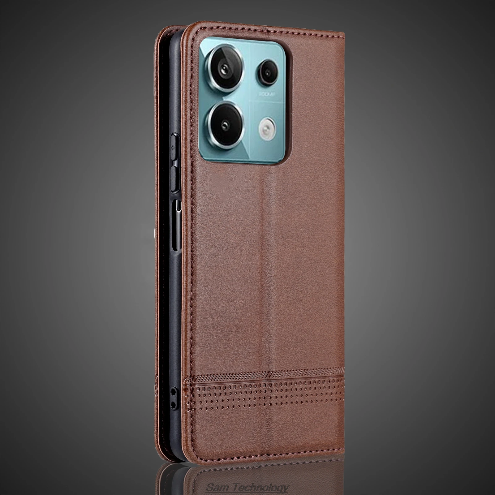 Deluxe Magnetic Adsorption Leather Fitted Case for Xiaomi POCOPHONE POCO X6 5G Flip Cover Protective Case