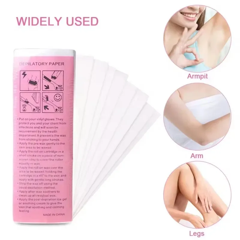 20/50/100 PCS Hair Removal Double Side Depilatory Epilator Wax Strip Paper Pad Patch Waxing For Face Legs Body Bikini Underarm 2
