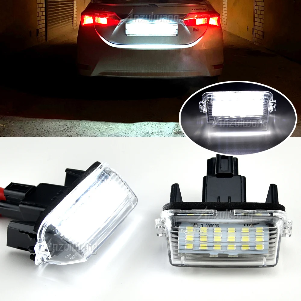 2 Pezzi Led Lampade Targa Per Toyota Camry Avalon Auris E18 Vios Esquire Avensis Esquire Ez Abaya Proace City Sai