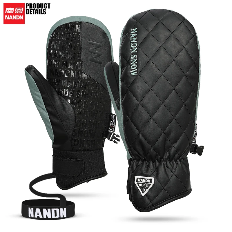 NANDN SNOW Ski gloves men women Keep warm Snowboard Gloves Motorcycle Winter Skiing Climbing Waterproof Snow Gloves 4